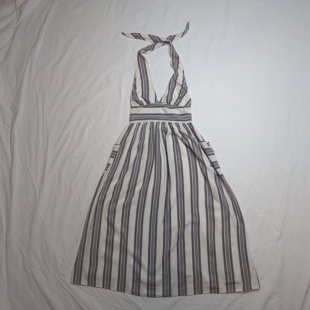Urban Outfitters Striped Halter Dress, Size XS